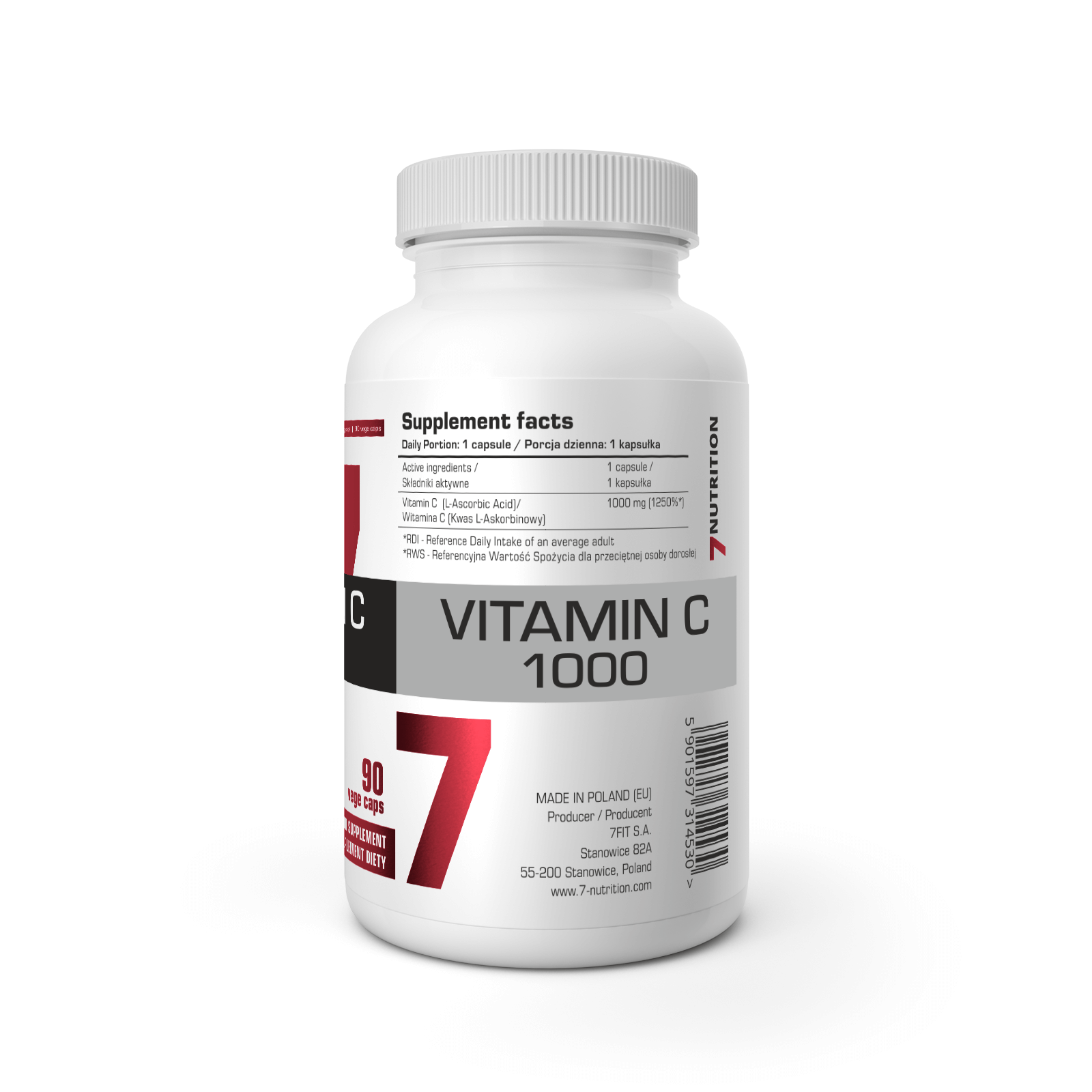 7Nutrition - Vitamin C 1000 90 caps