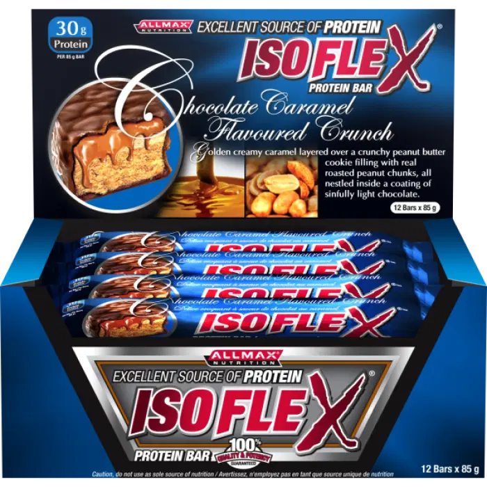 AllMax Nutrition AllMax - Isoflex Box / 12 bars, преден изглед на кутията