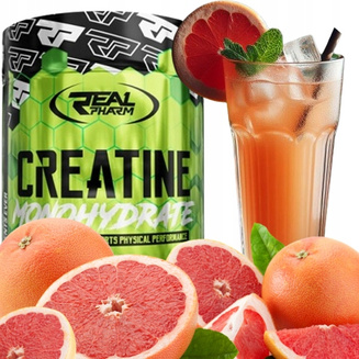 Real Pharm Creatine Monohydrate 500 грама преден изглед на опаковката