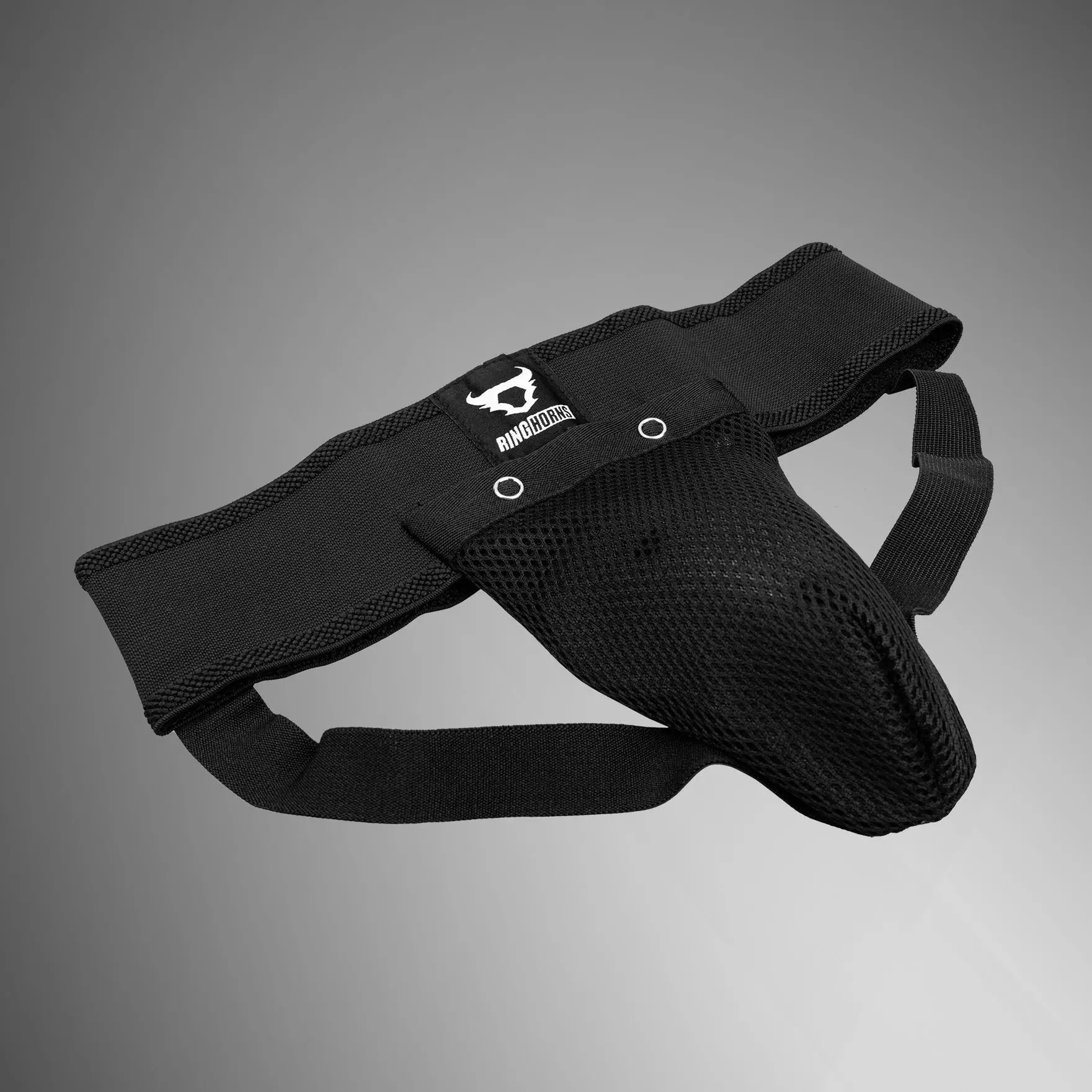 Ringhorns Charger by Venum Groin Guard and Jockstrap – Black, страничен изглед
