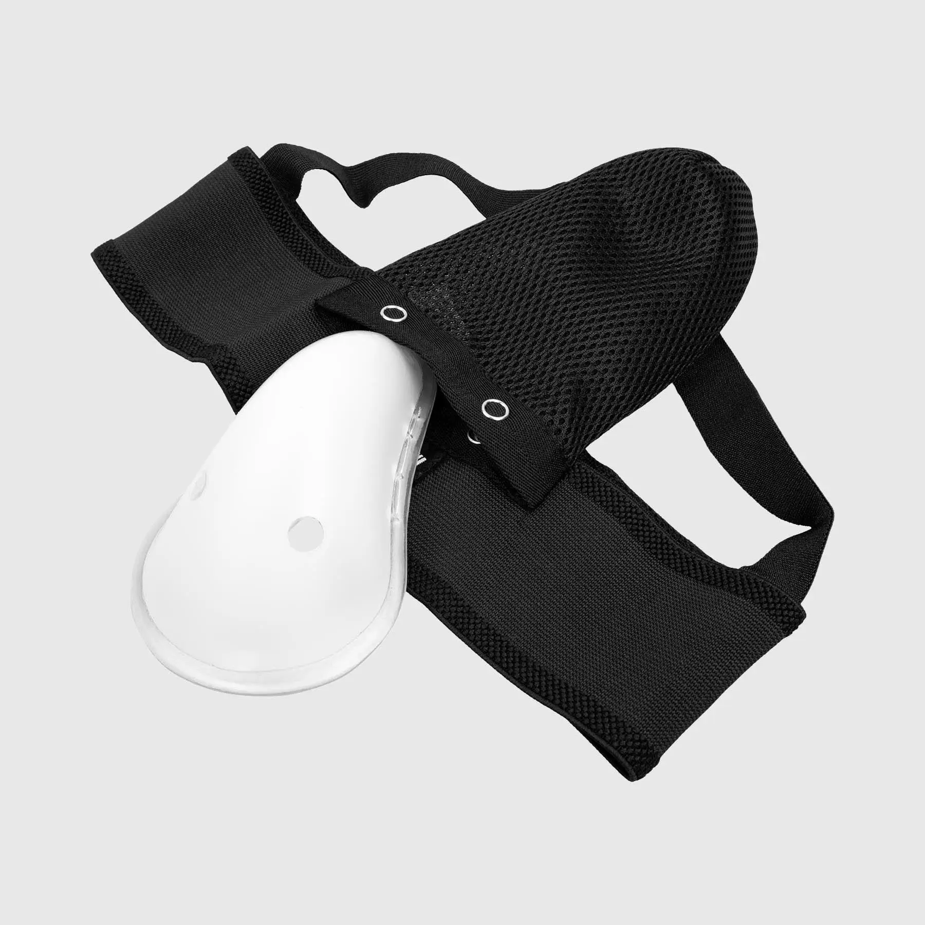 Ringhorns Charger by Venum Kids Groin Guard and Jockstrap – Black, преден изглед с вграден протектор