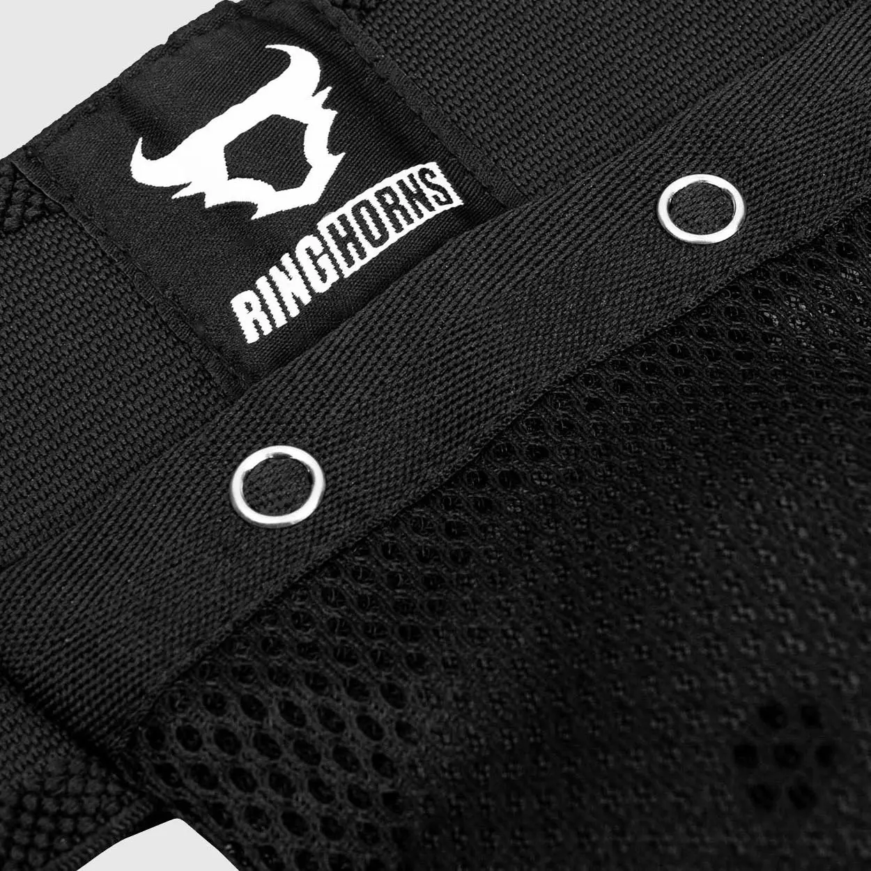 Ringhorns Charger by Venum Kids Groin Guard and Jockstrap – Black, детайл от преден изглед с логото