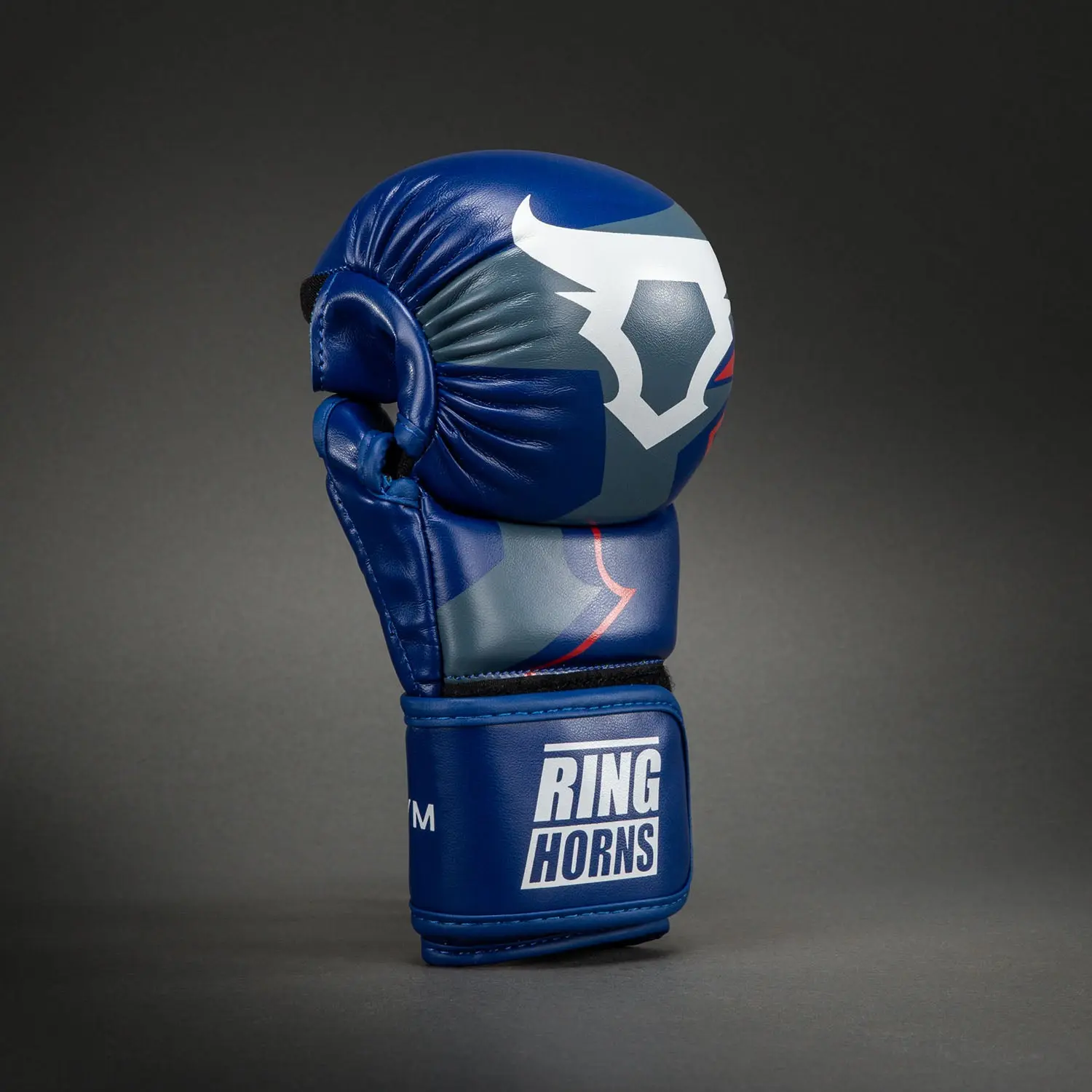 Ringhorns Charger by Venum MMA Sparring Gloves - Navy Blue/Red, страничен изглед