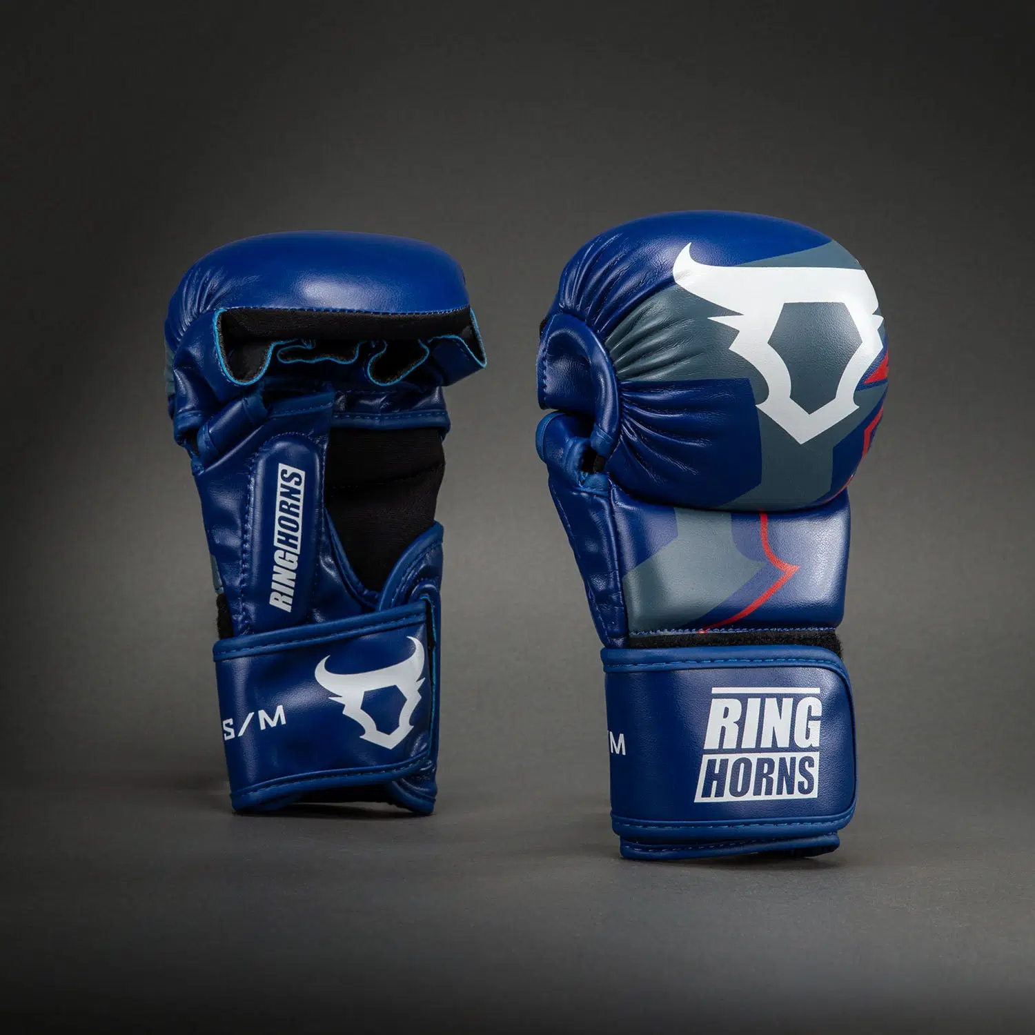 Ringhorns Charger by Venum MMA Sparring Gloves - Navy Blue/Red
