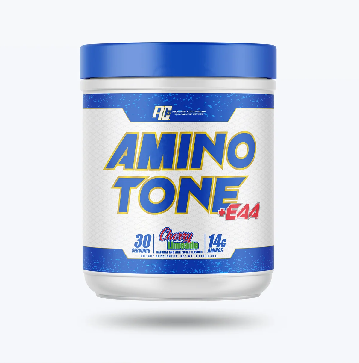 Опаковка Ronnie Coleman Amino Tone EAA Cherry Limeade 30 дози