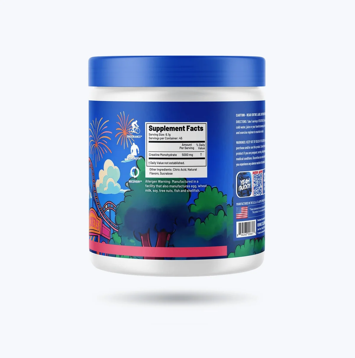 Снимка на продукта Ronnie Coleman Creatine Adventure, изобразяваща прах в шейкър или чаша