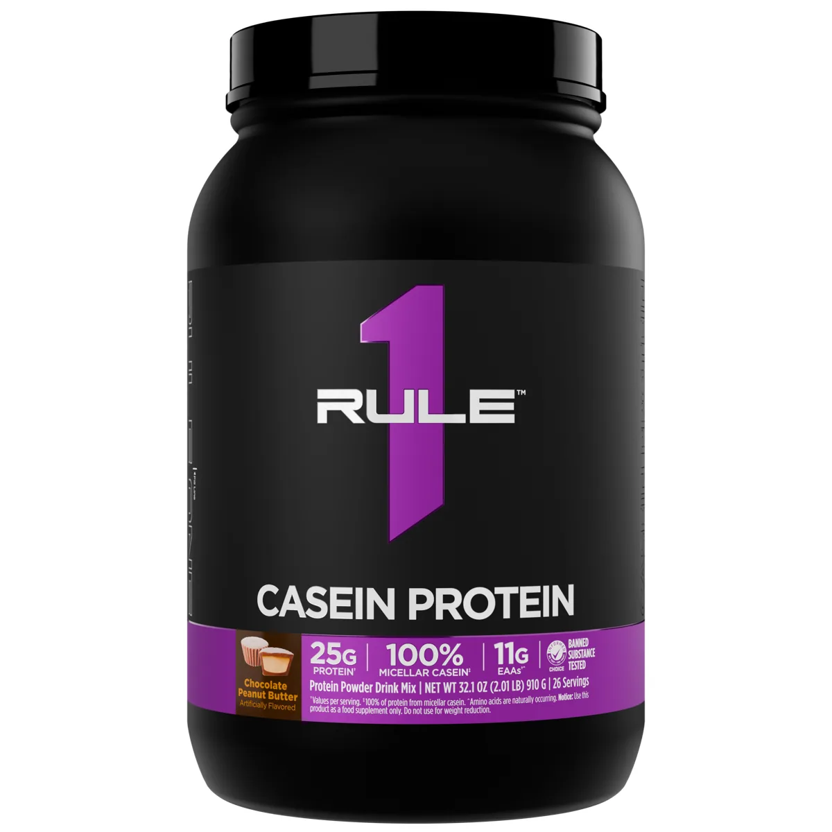 Rule 1 R1 Casein Protein 2 lb — Шоколад и фъстъчено масло