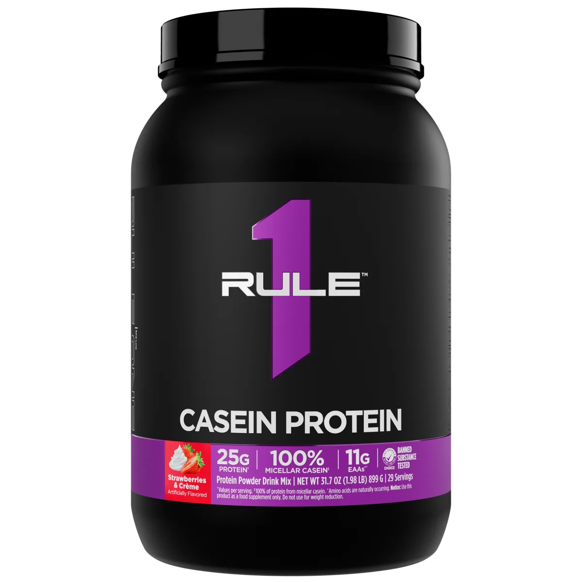 Rule 1 R1 Casein Protein 2 lb — Ягоди и крем