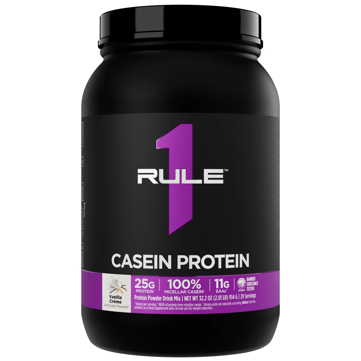 Rule 1 R1 Casein Protein 2 lb — Ванилия крем