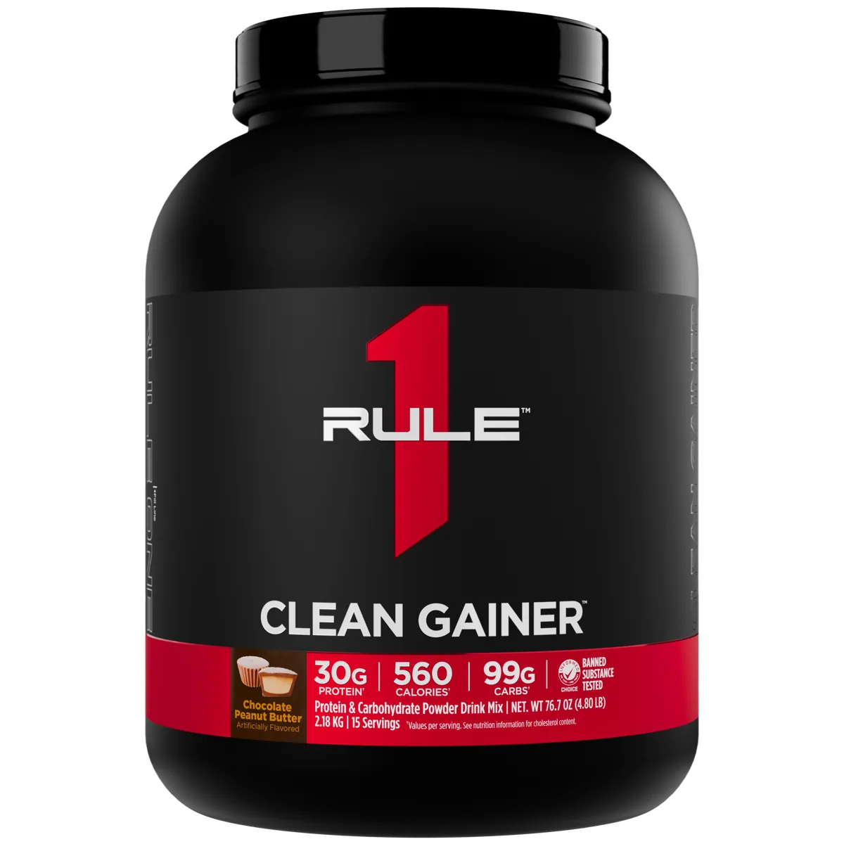 Rule 1 R1 Clean Gainer 15 дози — Шоколад и фъстъчено масло