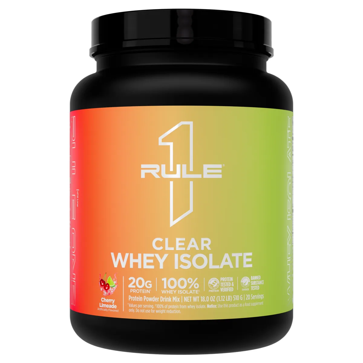 Rule 1 R1 Clear Whey Isolate 20 дози — Череша и лайм