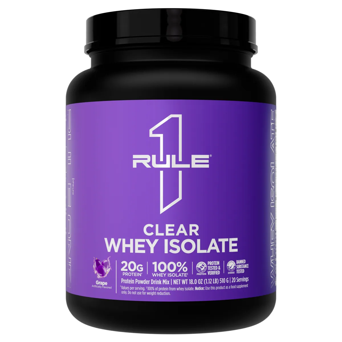 Rule 1 R1 Clear Whey Isolate 20 дози — Грозде