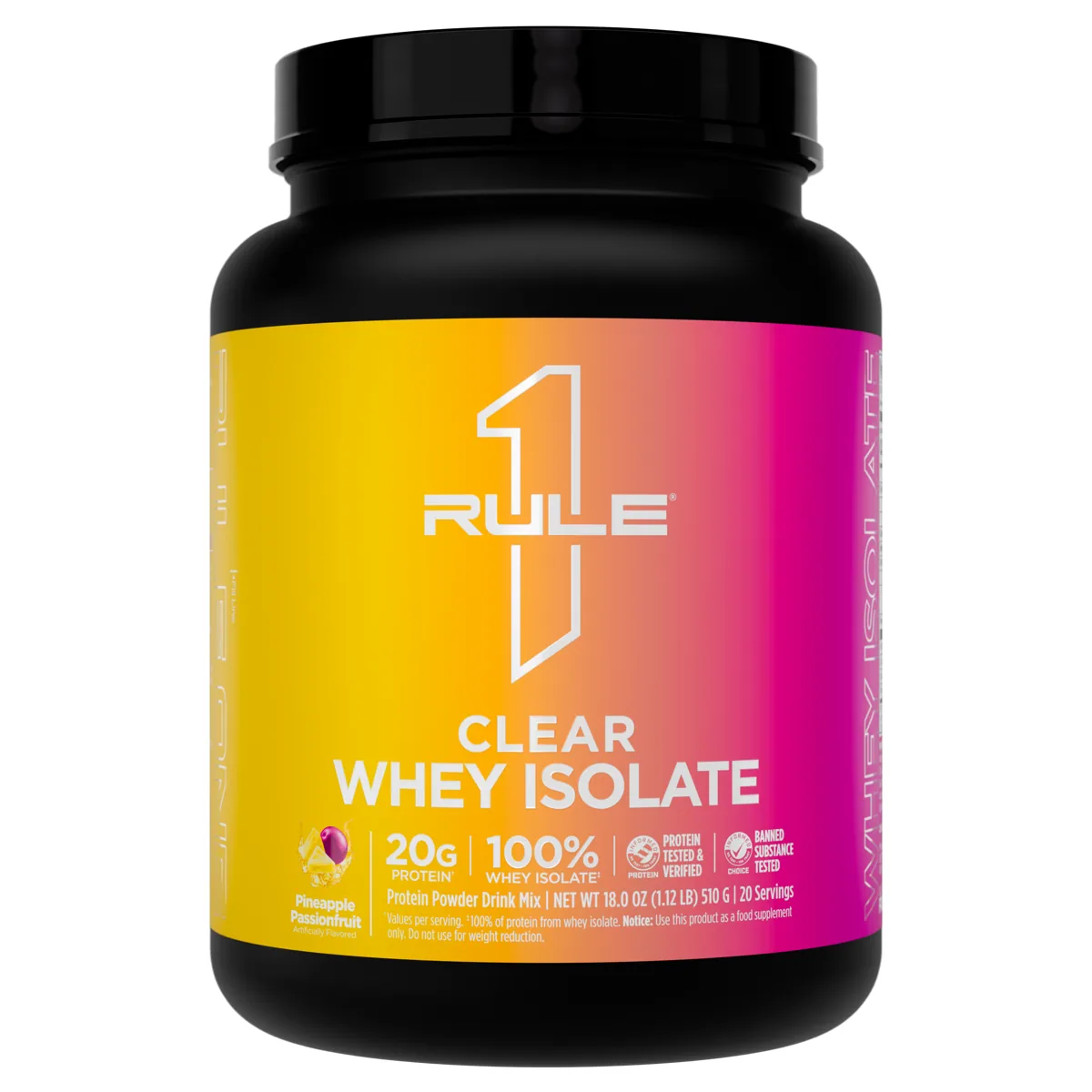 Rule 1 R1 Clear Whey Isolate 20 дози — Ананас и пасион фрут