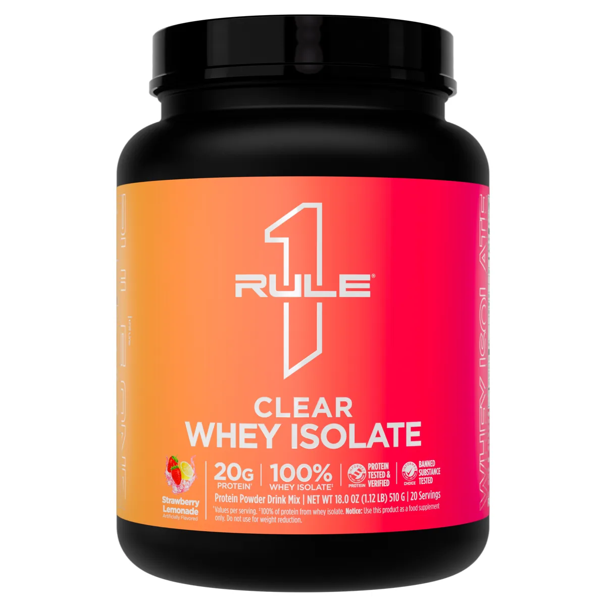 Rule 1 R1 Clear Whey Isolate 20 дози — Ягодова лимонада