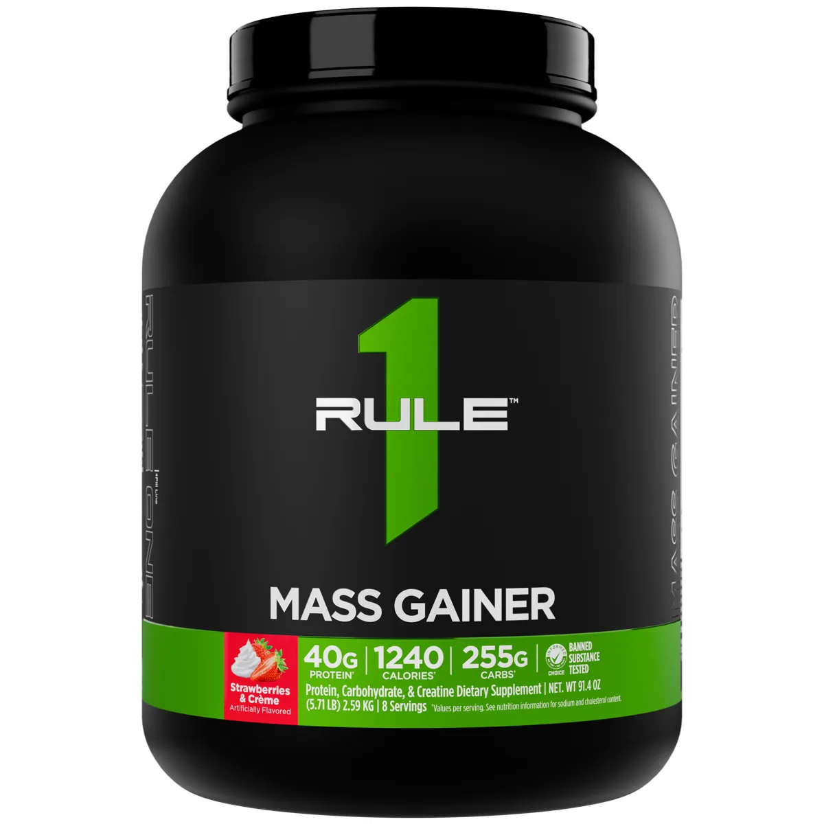 Rule 1 R1 Mass Gainer 8 дози — Ягоди и крем