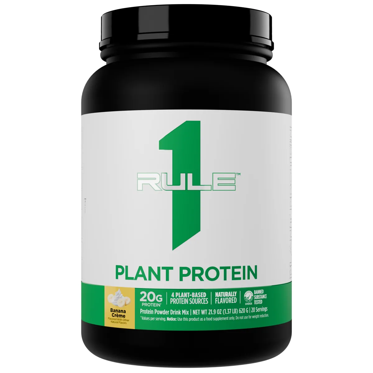 Rule 1 R1 Plant Protein 20 дози — Банан крем