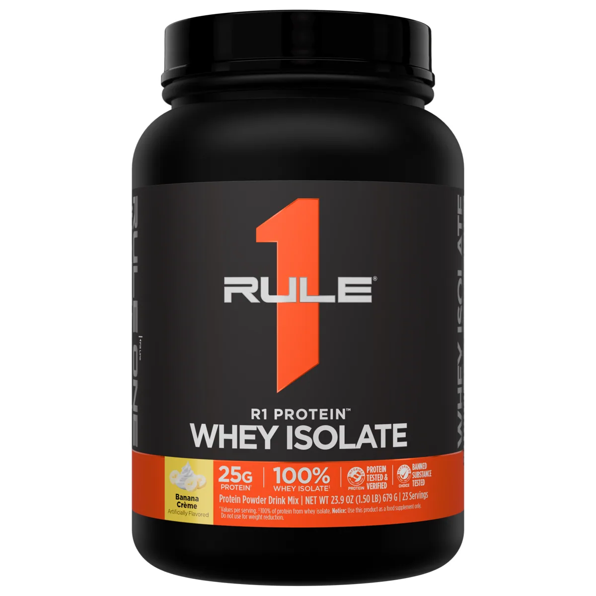 Rule 1 R1 Protein Whey Isolate 1.5 lb — Банан крем