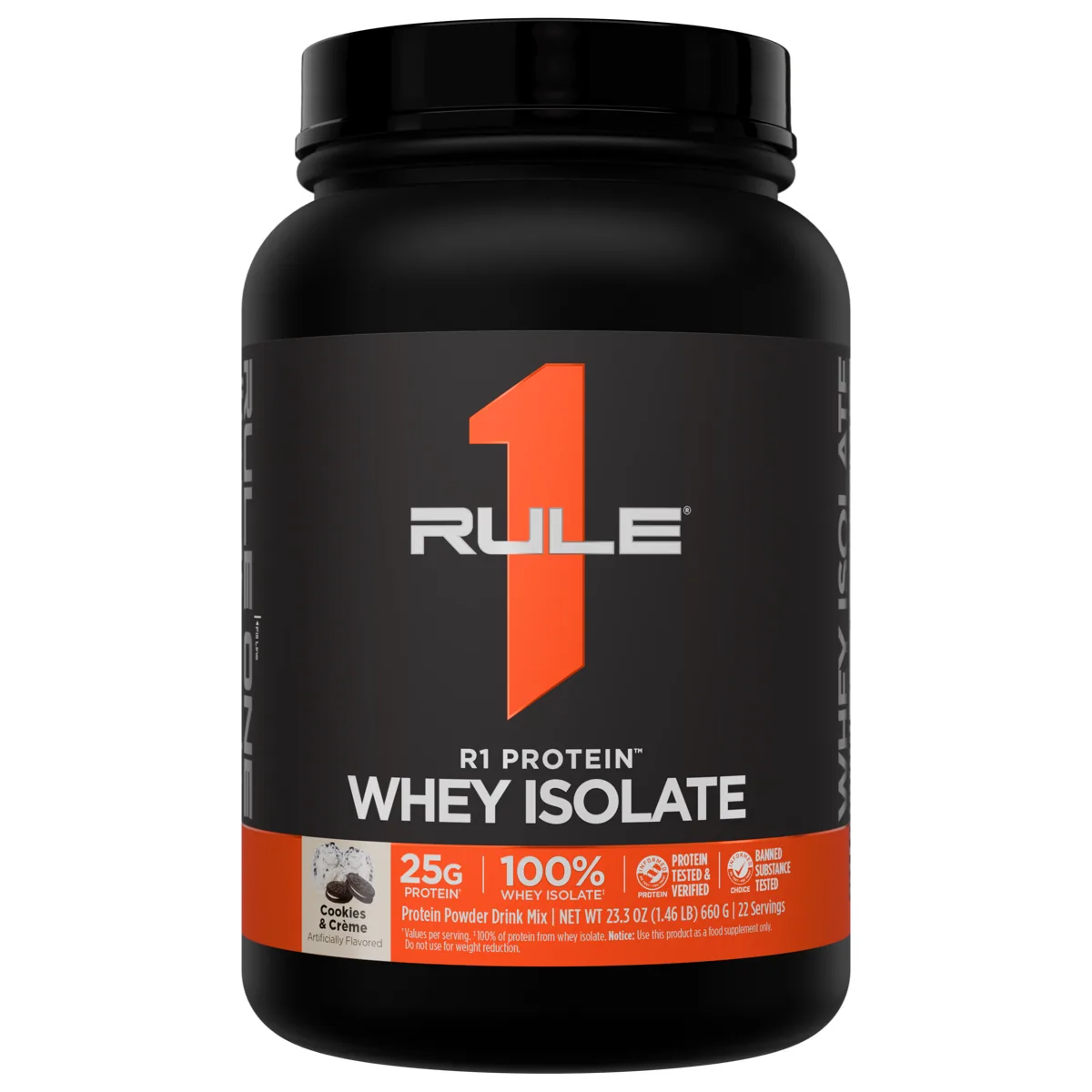 Rule 1 R1 Protein Whey Isolate 1.5 lb — Бисквити и крем