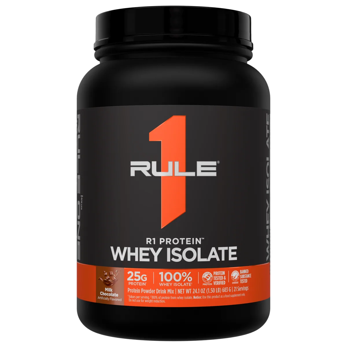 Rule 1 R1 Protein Whey Isolate 1.5 lb — Млечен шоколад