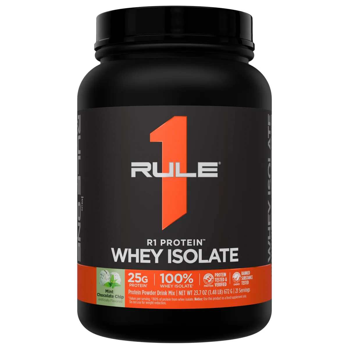 Rule 1 R1 Protein Whey Isolate 1.5 lb — Мента и шоколад