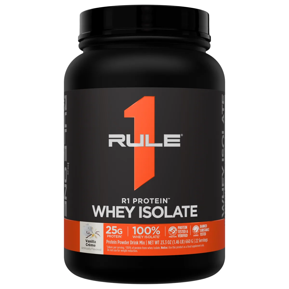 Rule 1 R1 Protein Whey Isolate 1.5 lb — Ванилия крем