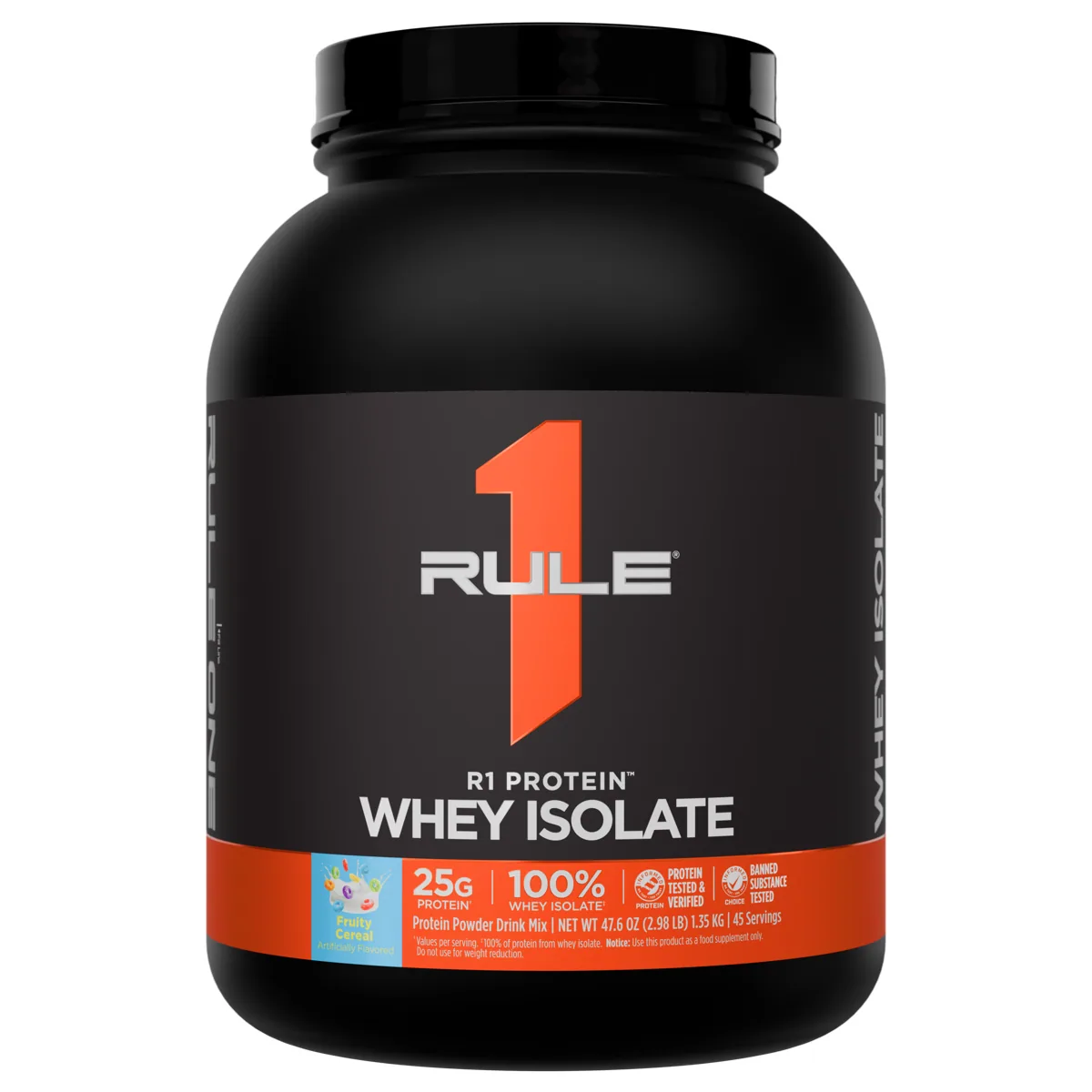 Rule 1 R1 Protein Whey Isolate 3 lb — Плодови зърнени
