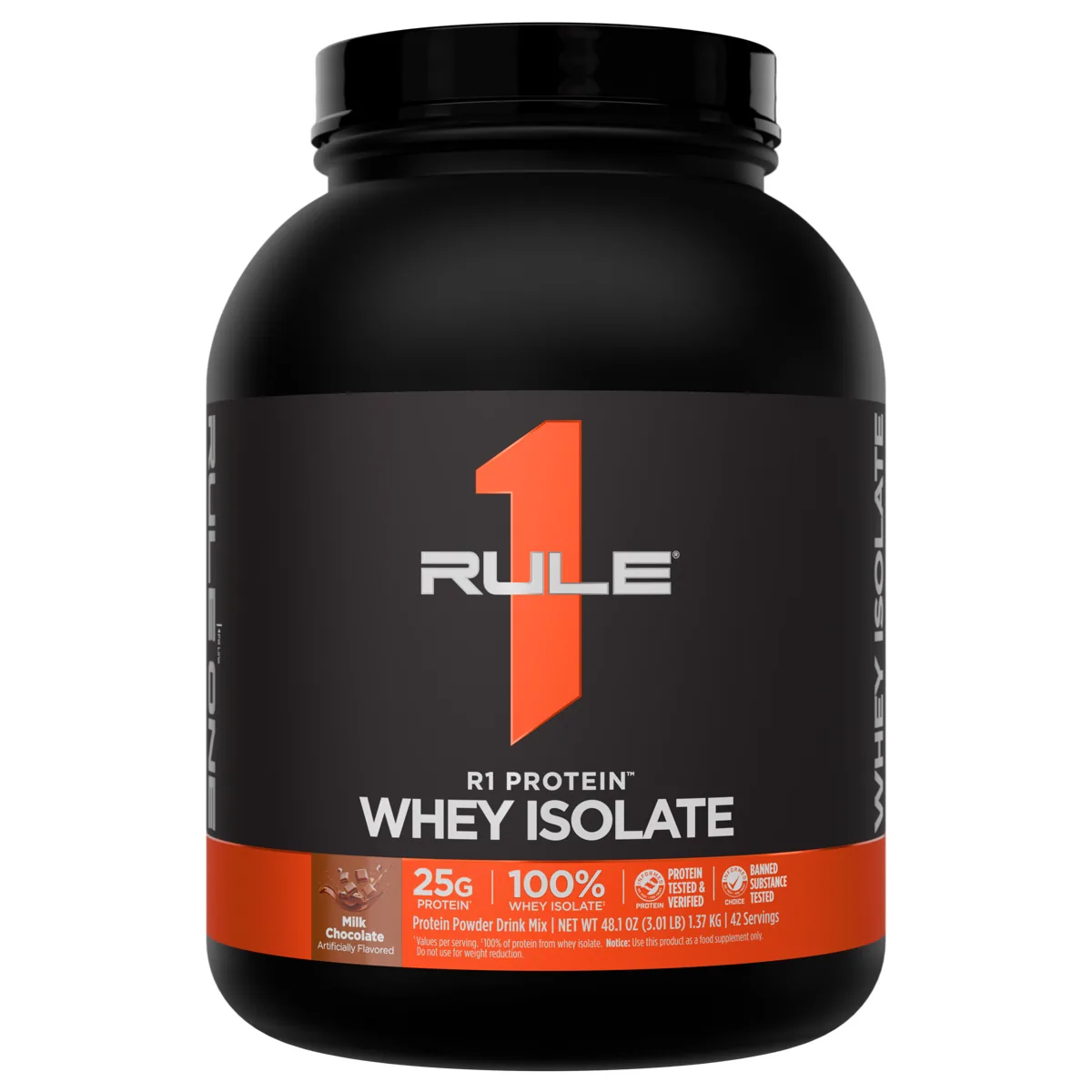Rule 1 R1 Protein Whey Isolate 3 lb — Млечен шоколад