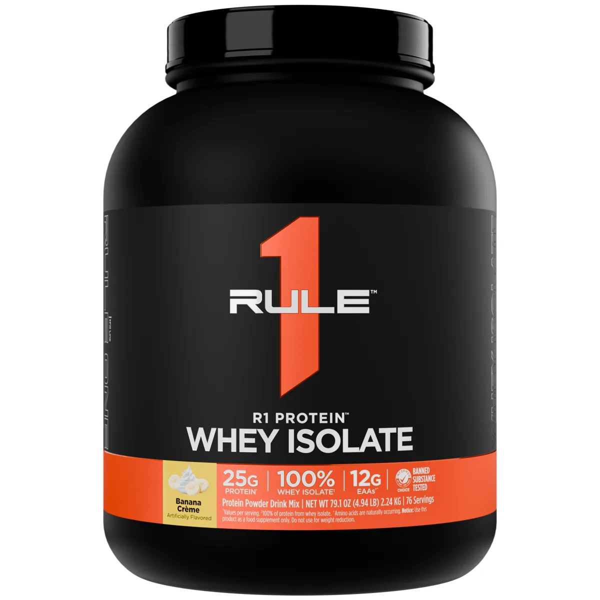 Rule 1 R1 Protein Whey Isolate 5 lb — Банан крем