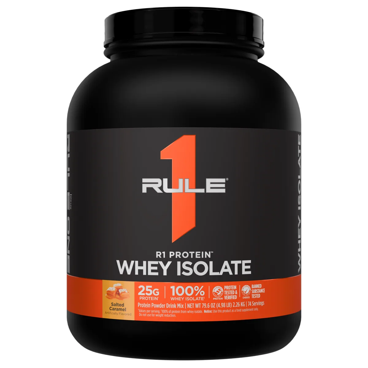 Rule 1 R1 Protein Whey Isolate 5 lb — Солен карамел