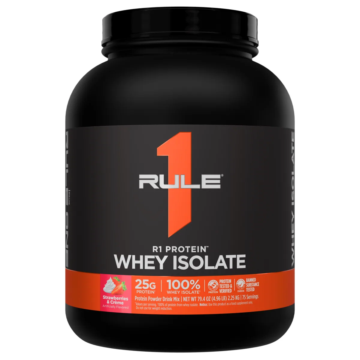 Rule 1 R1 Protein Whey Isolate 5 lb — Ягоди и крем