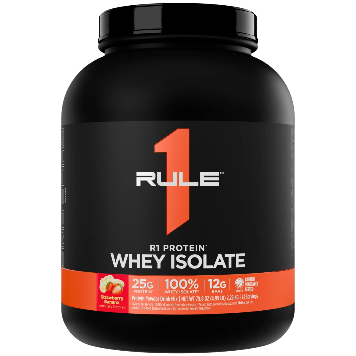 Rule 1 R1 Protein Whey Isolate 5 lb — Ягода и банан