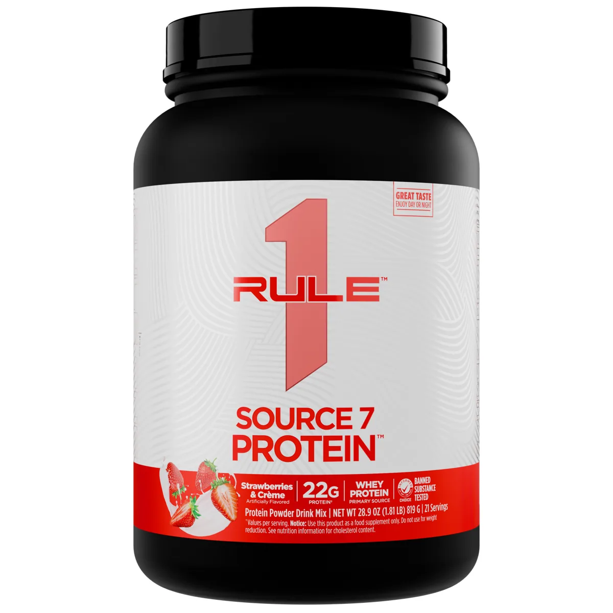 Rule 1 R1 Source 7 Protein 1.8 lb — Ягоди и крем
