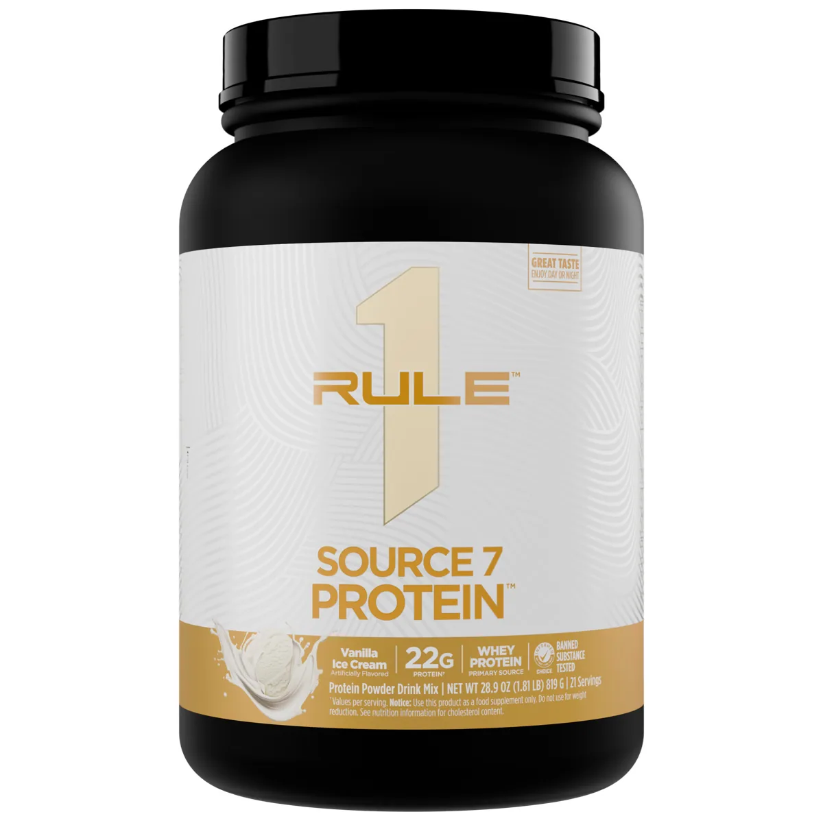 Rule 1 R1 Source 7 Protein 1.8 lb — Ванилов сладолед