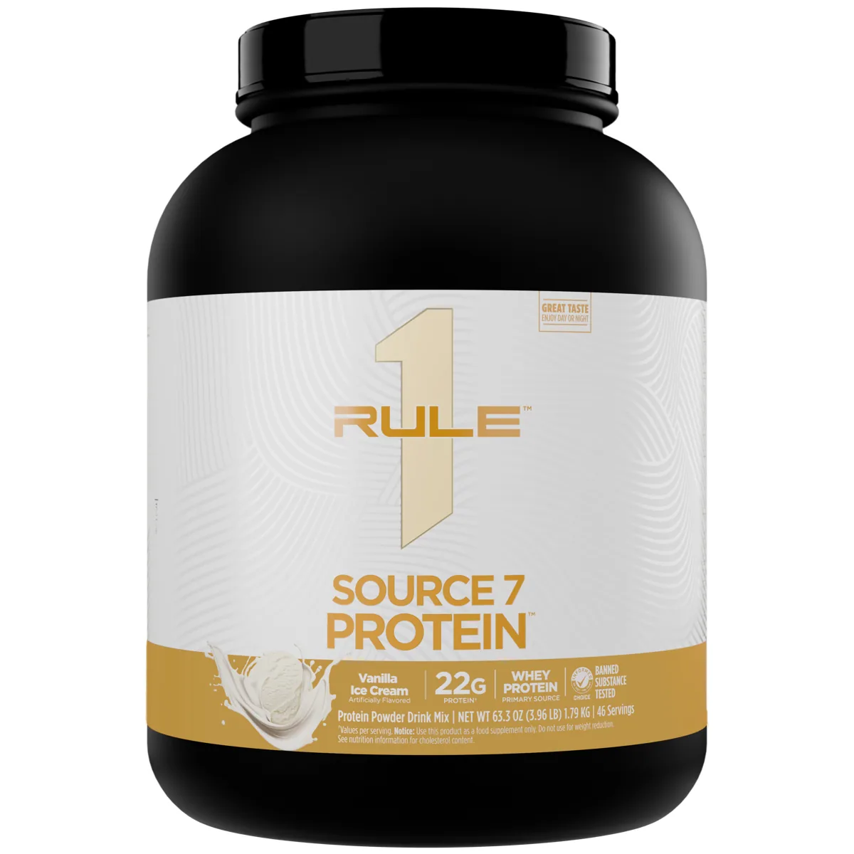 Rule 1 R1 Source 7 Protein 4 lb — Ванилов сладолед