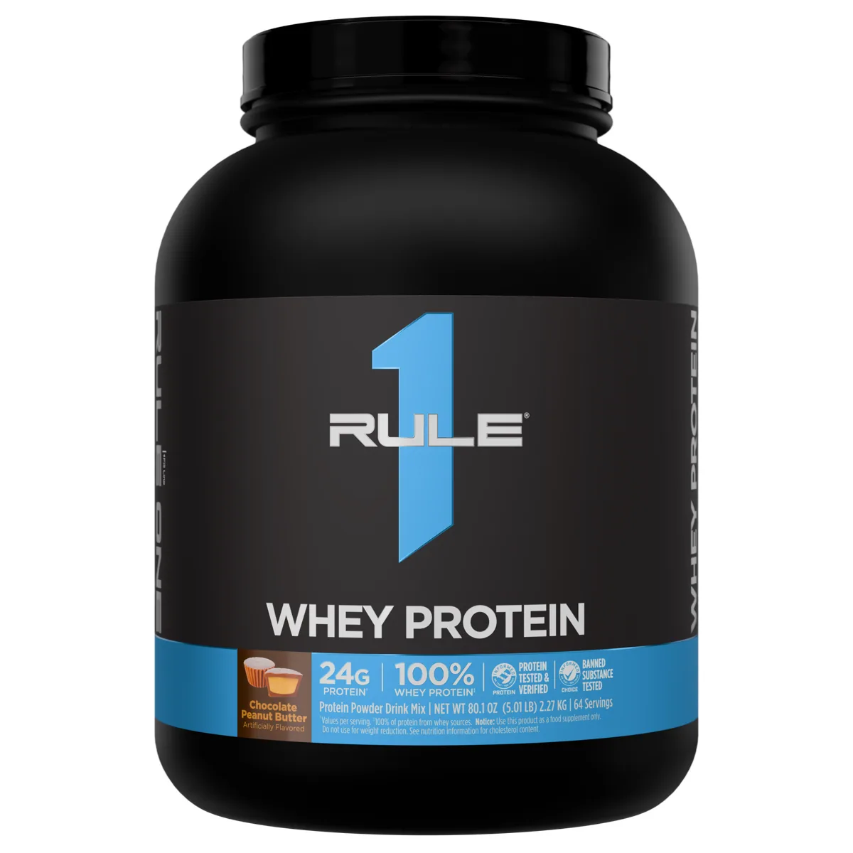 Rule 1 R1 Whey Protein 5 lb — Шоколад и фъстъчено масло