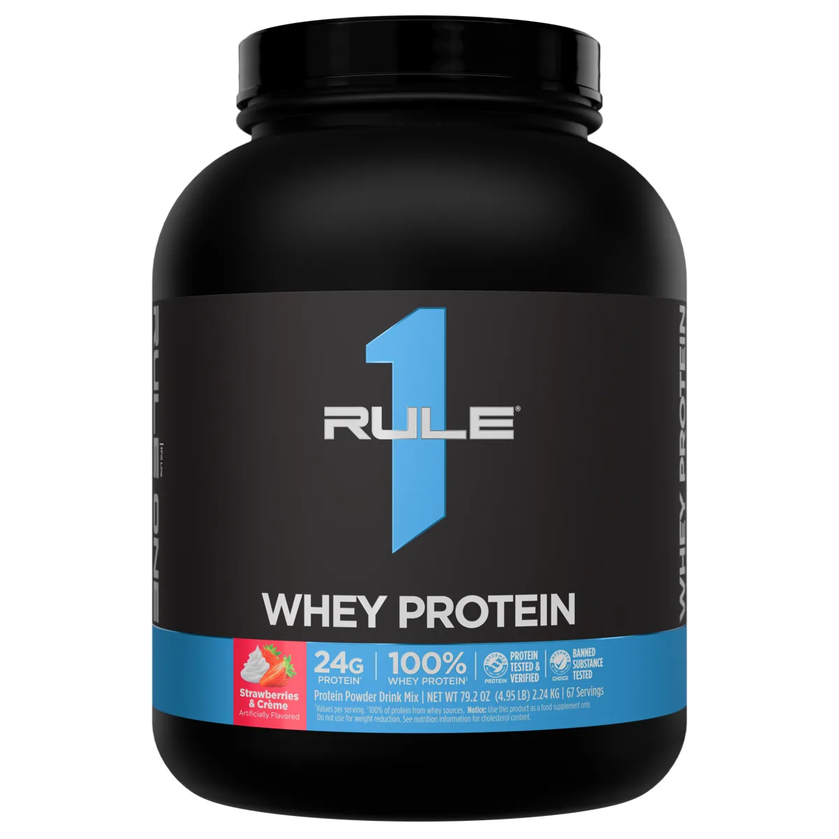 Rule 1 R1 Whey Protein 5 lb — Ягоди и крем