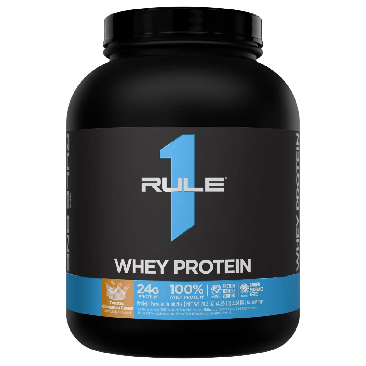 Rule 1 R1 Whey Protein 5 lb — Печени зърнени с канела