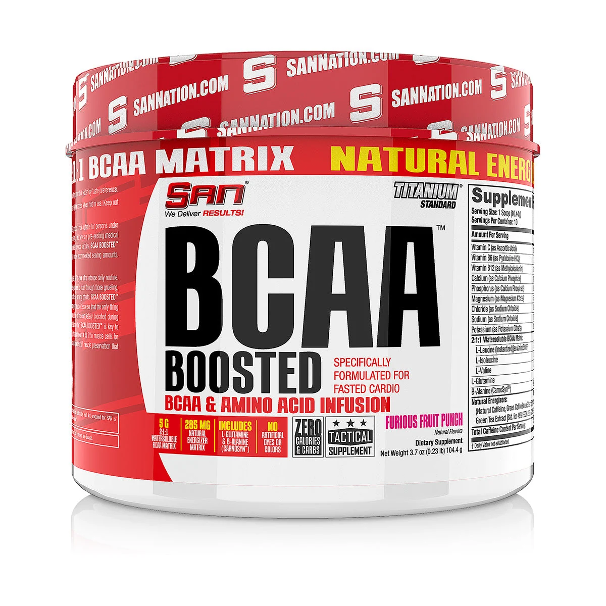 SAN SAN BCAA Boosted 10 дози — None, опаковка