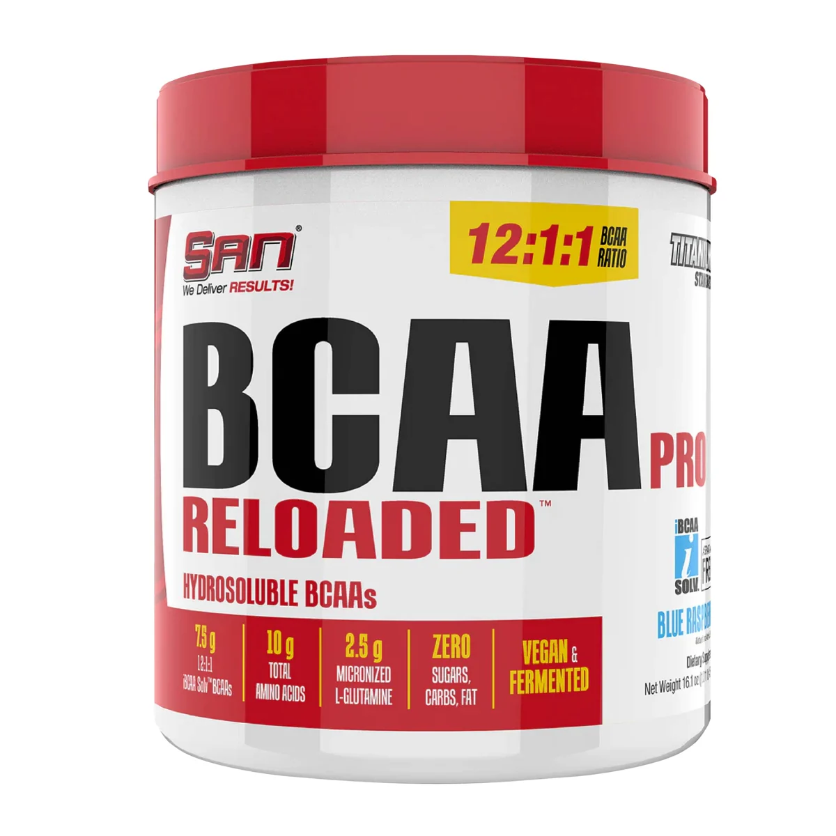 SAN SAN BCAA Pro Reloaded 40 дози — Синя малина, опаковка