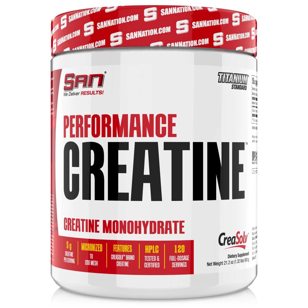 SAN SAN Performance Creatine 120 дози — None, опаковка