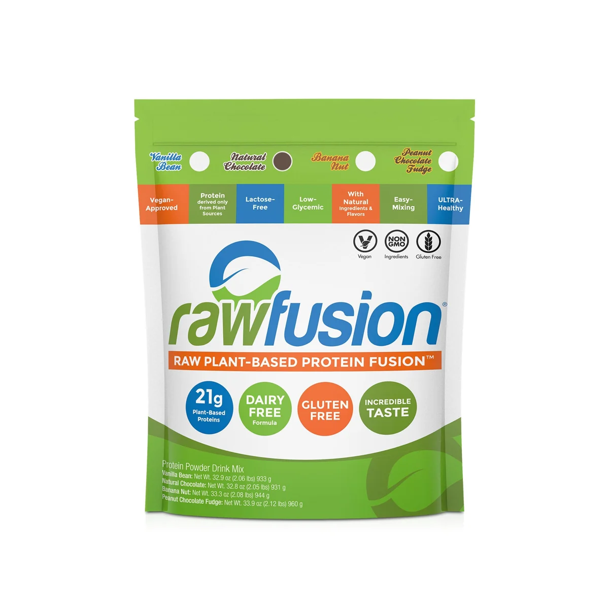 SAN SAN RawFusion 2 lb — Натурален шоколад, опаковка