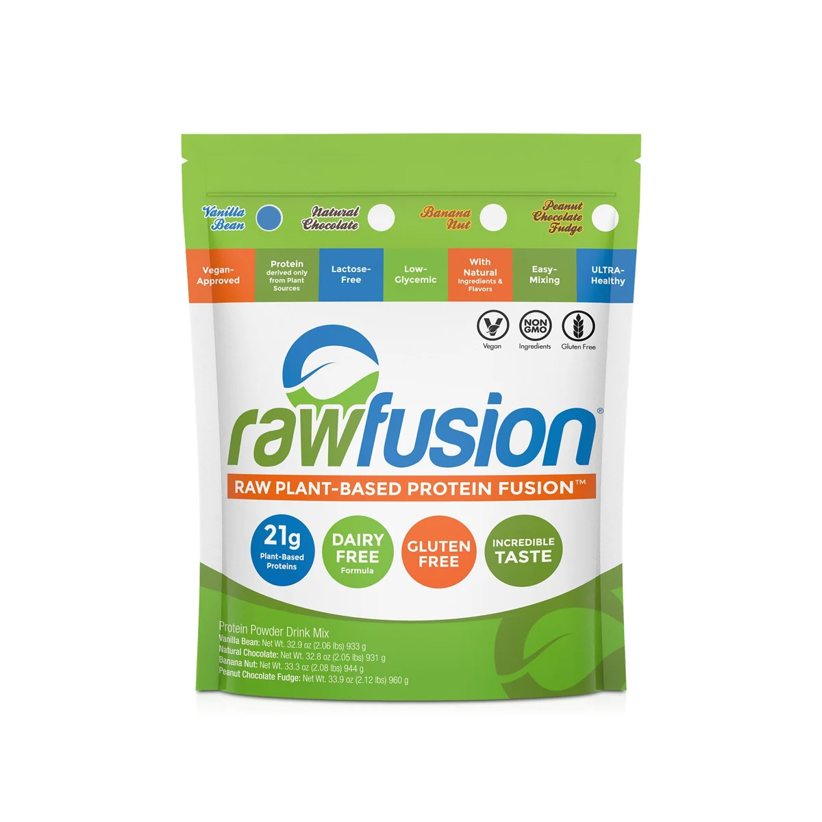 SAN SAN RawFusion 2 lb — Ванилия, опаковка