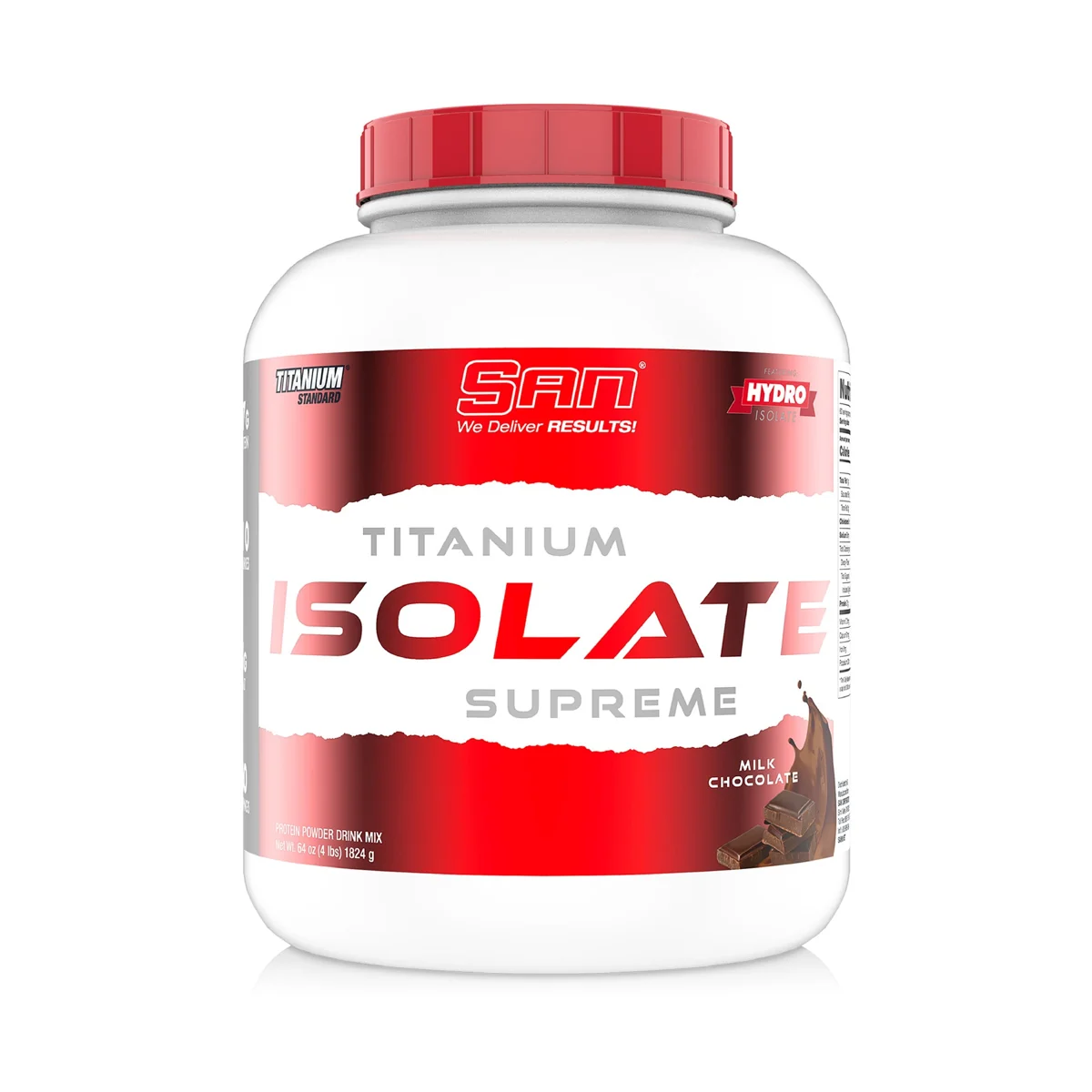 SAN SAN Titanium Isolate Supreme 4 lb — Млечен шоколад, опаковка