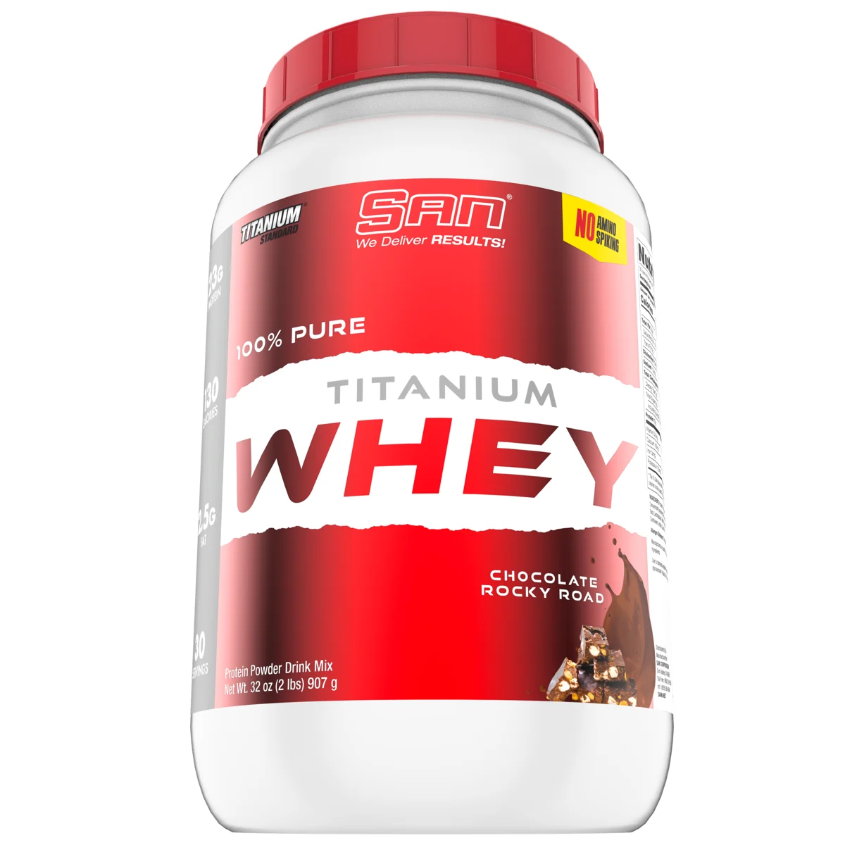 SAN SAN Titanium Whey 2 lb — Шоколад Rocky Road, опаковка
