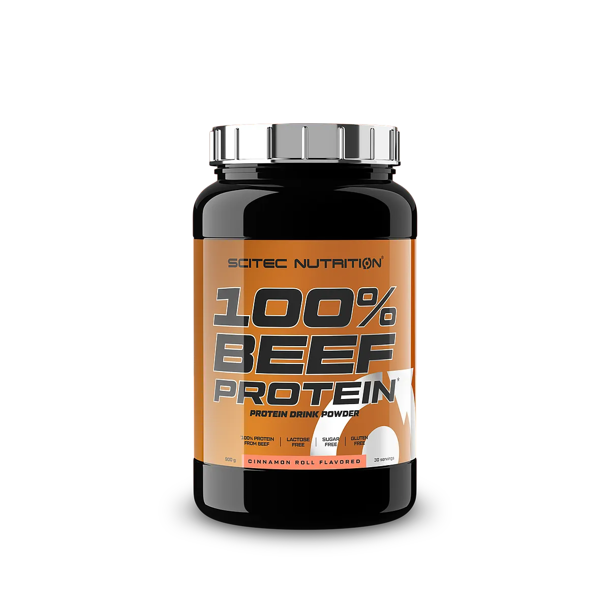 Опаковка на Scitec Nutrition 100% Beef Protein с информация за продукта