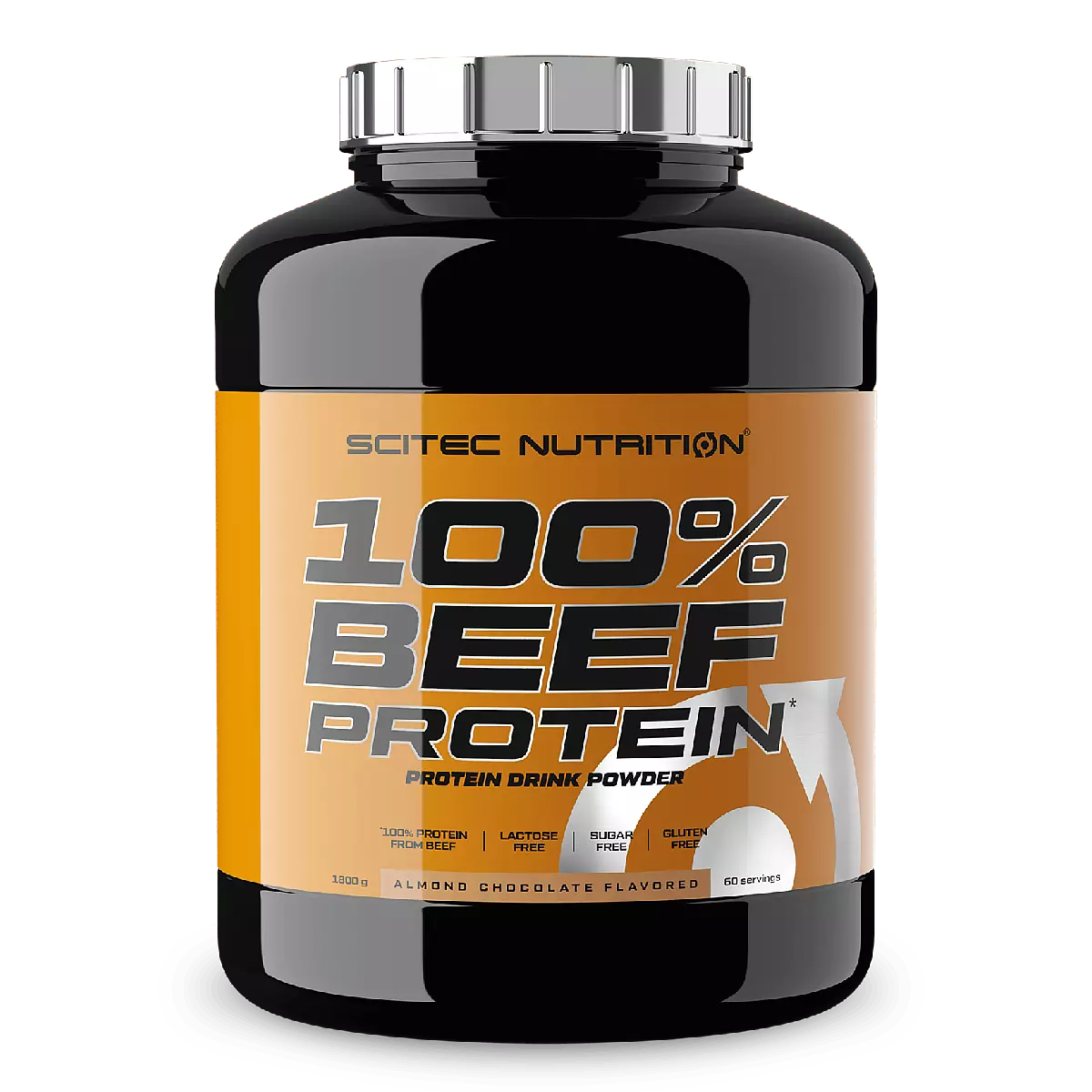 Опаковка на Scitec Nutrition 100% Beef Protein с вкус бадем-шоколад