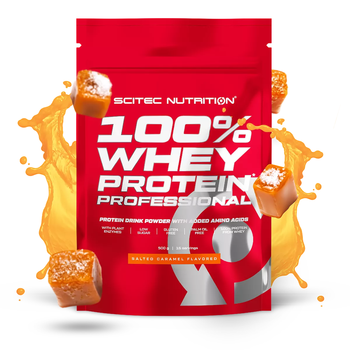 Scitec Nutrition 100% Whey Protein Professional 0,5 кг – инфографика за съставките