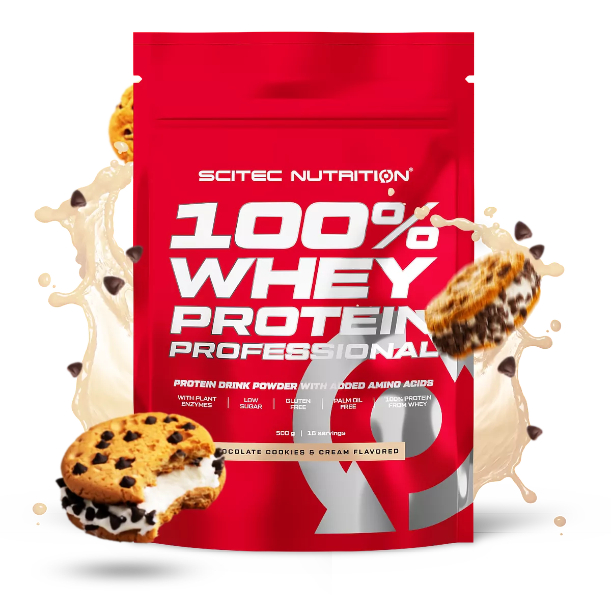 Scitec Nutrition 100% Whey Protein Professional 0,5 кг – приготвен шейк в чаша