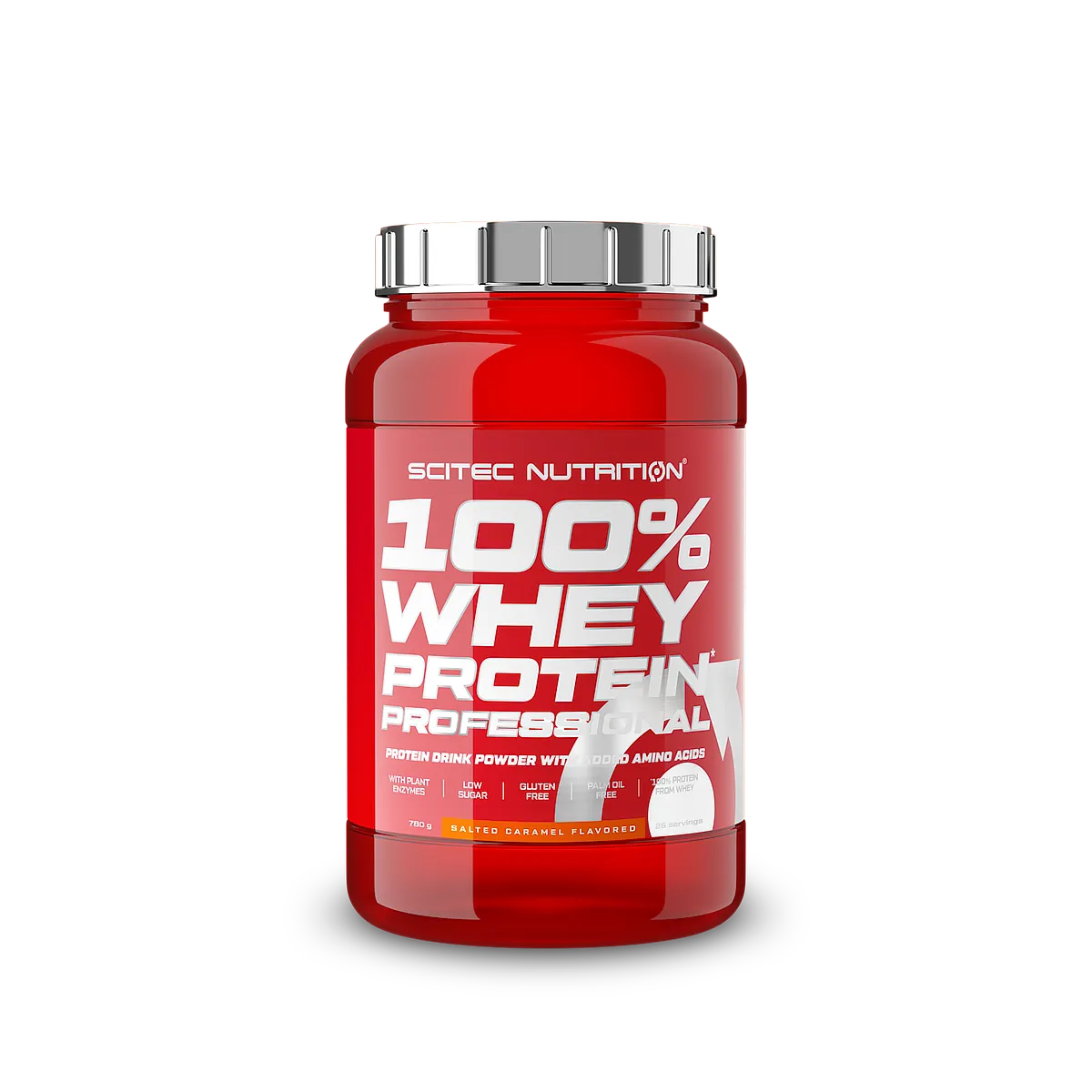 Опаковка на Scitec Nutrition 100% Whey Protein Professional с вкус на солен карамел