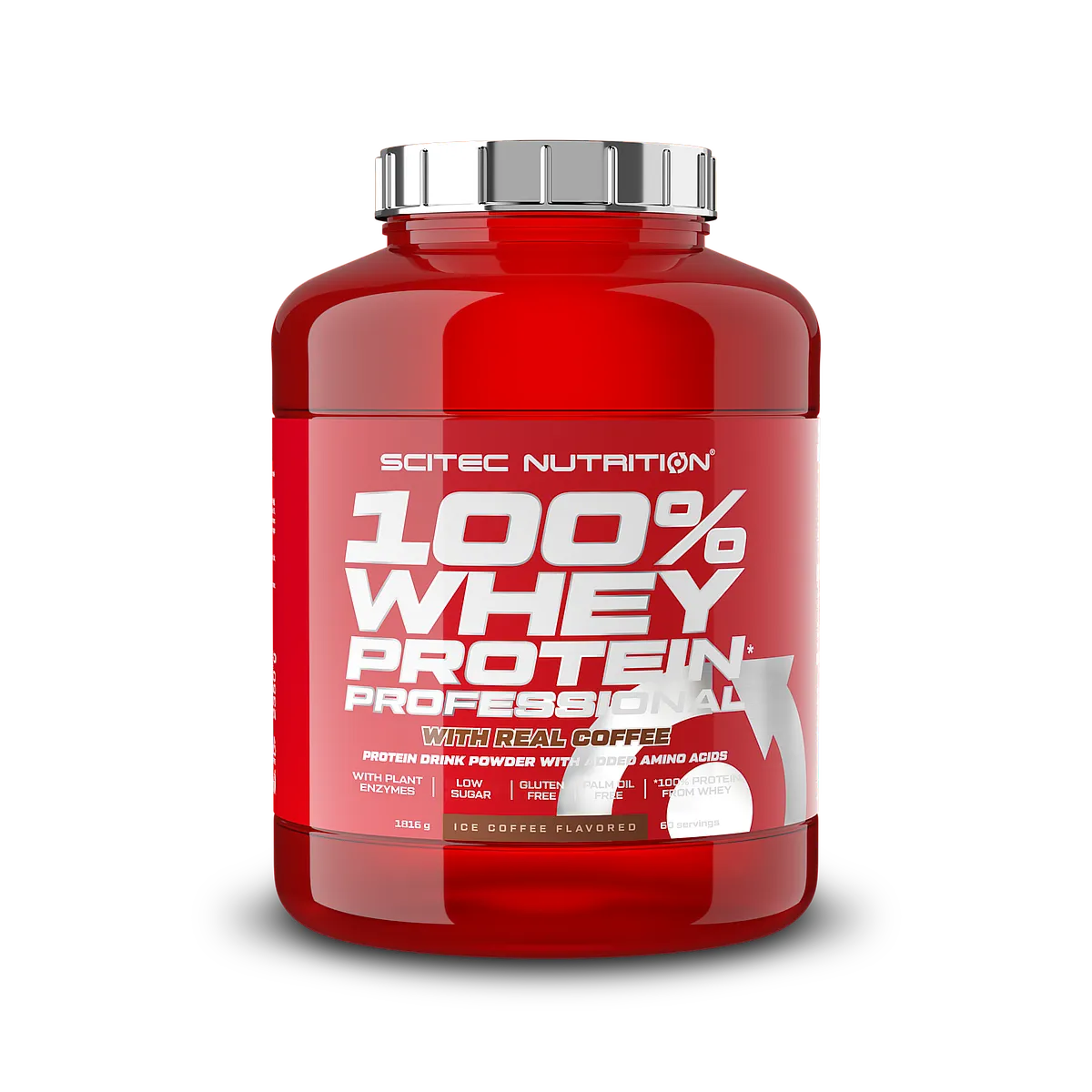 Опаковка на Scitec Nutrition 100% Whey Protein Professional - вкус Бял Шоколад